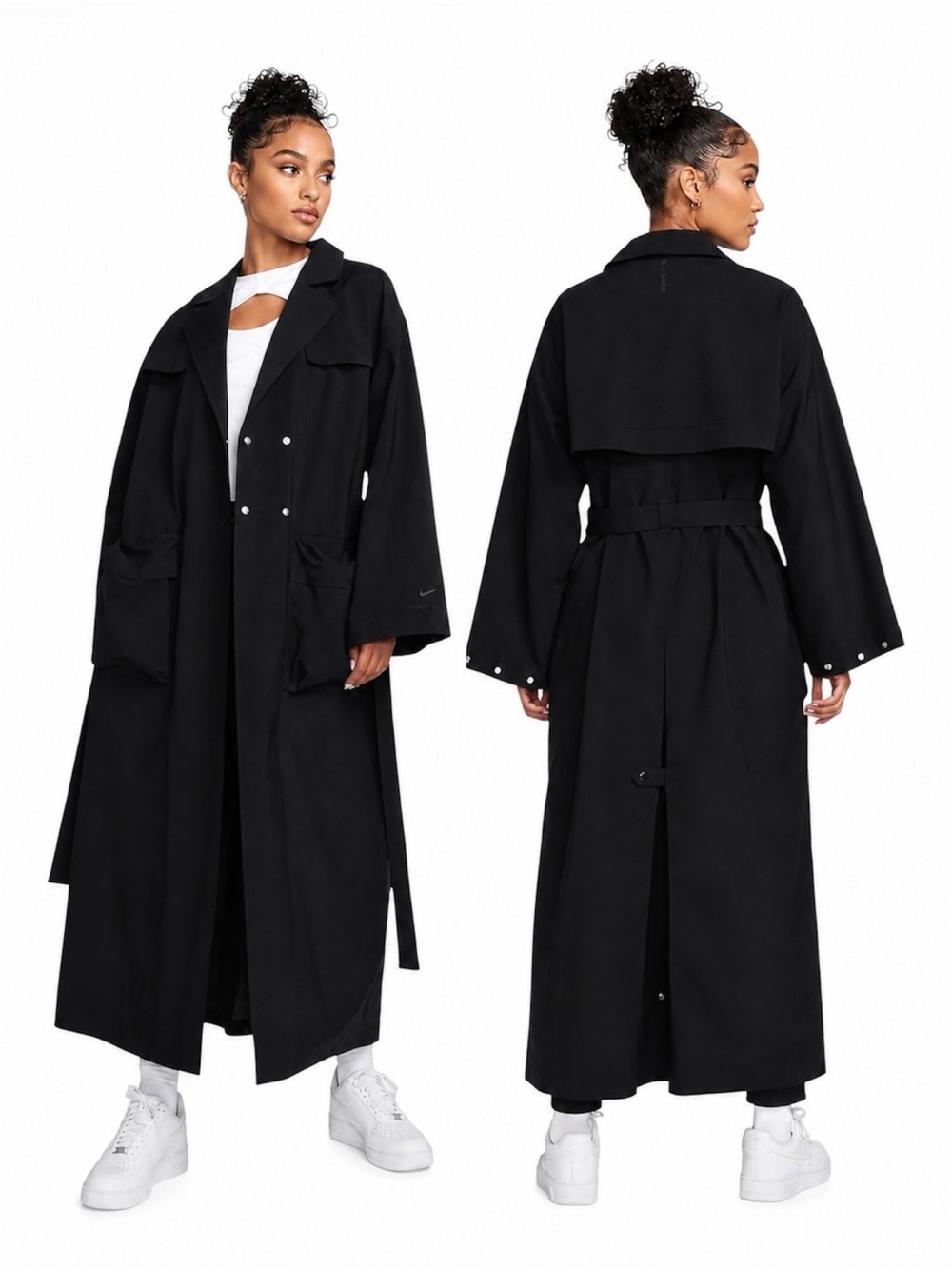 NIKE SPORTSWEAR STORM-FIT ADV TECH PACK TRENCH COAT WOMEN’S SIZE S (DV8230-010)